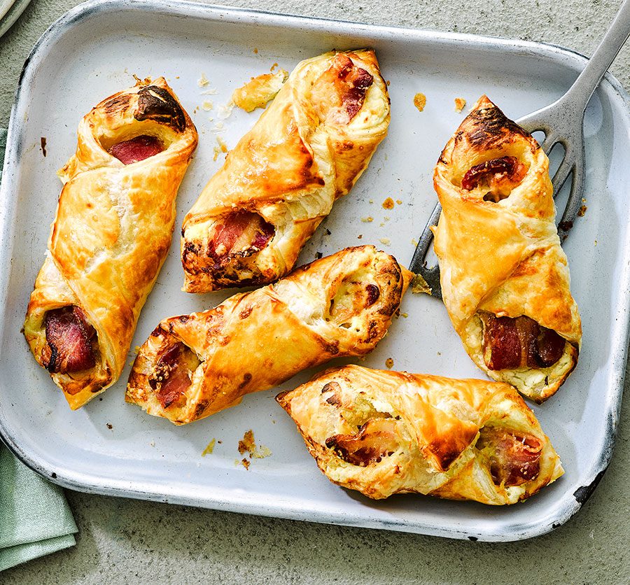 Cheese & bacon turnovers