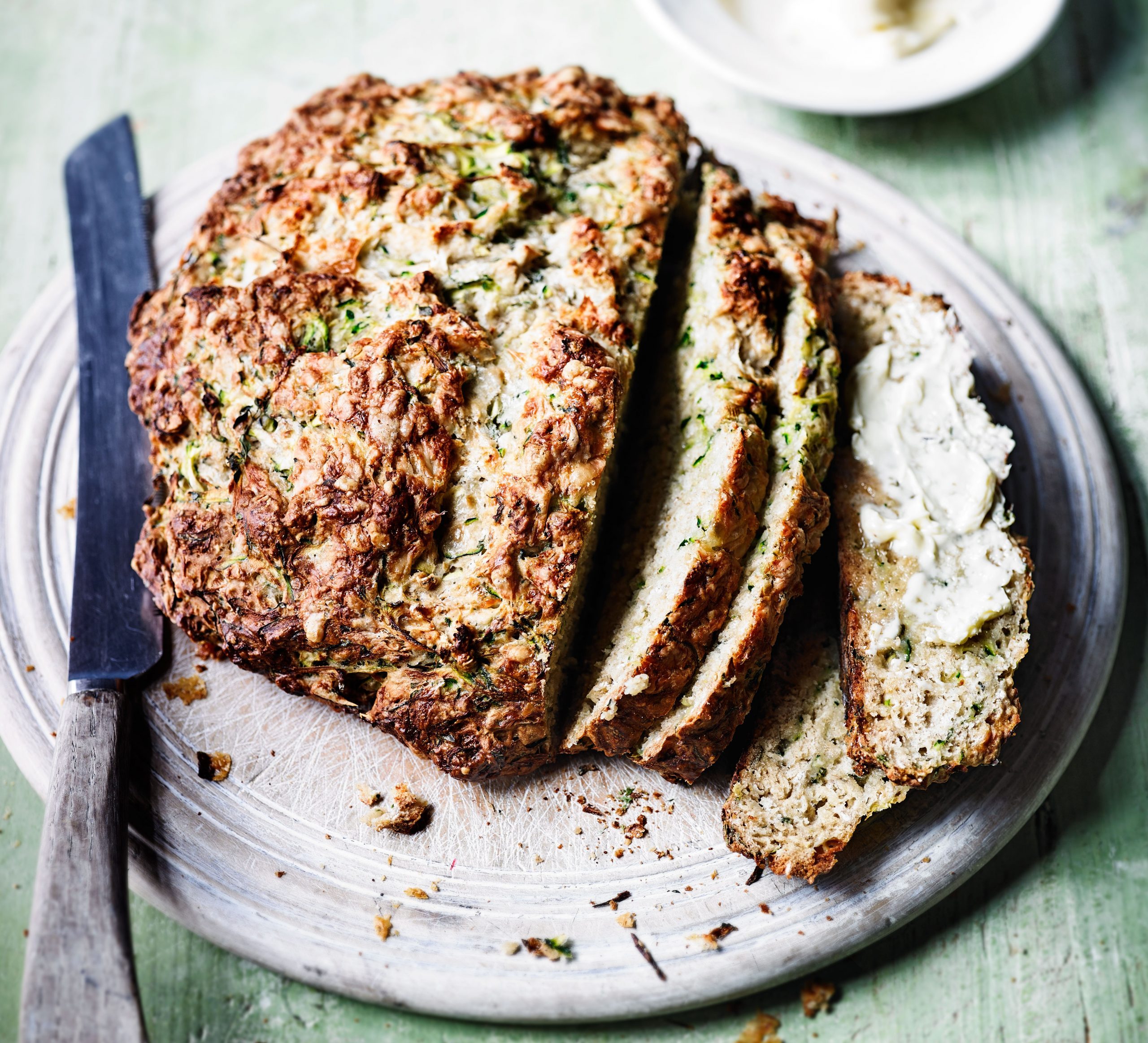 Courgette & cheddar soda bread