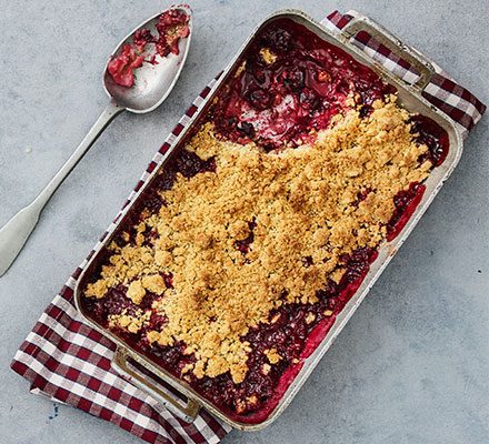 Damson crumble