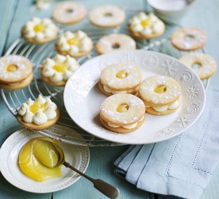 Lemon sherbet jammy dodgers