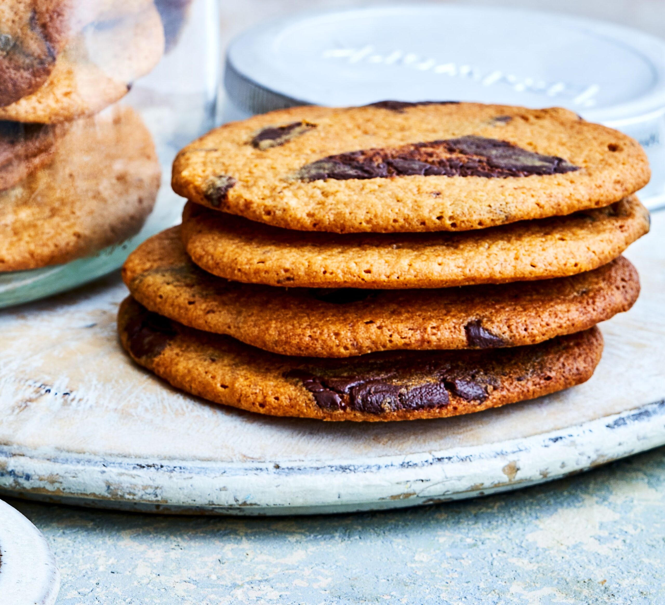 Malty choc chip cookies