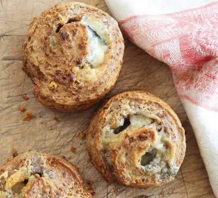 Roquefort & walnut rolls